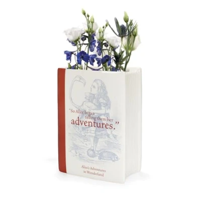 Image of Vase Ceramic Book (14cm) Pulteney Press (Alice)