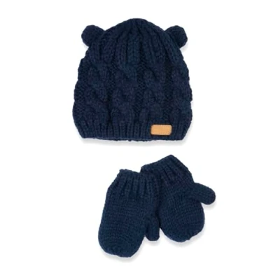 Image of Chicco Baby Boys&#039; Hat and Glove Sets, Blue, 18 MESI 2 anni