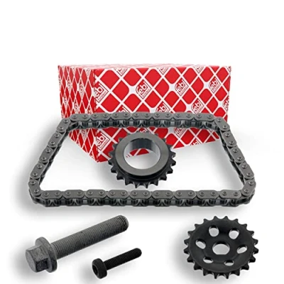 Image of 11277500502, 11277500502S3, 11417535091, 11417535091S3 Chain Set, oil pump drive FEBI BILSTEIN 48384 52 MINI: Coupe, Hatchback