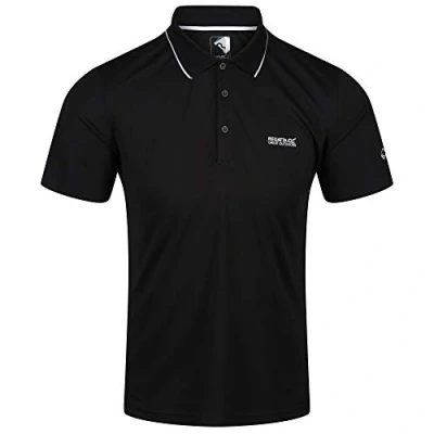 Image of Regatta Men Maverick V&#039; Quick Drying Active T Shirts/ Polos/ Vests Black, Medium