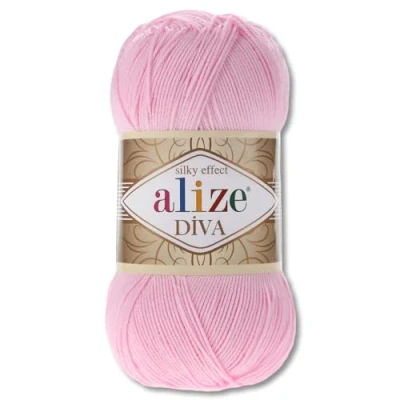 Image of Frida&#039;s Wollhaus Alize 100 g Diva Wool Knitting Crochet Microfibre 64 Colours (291 Pink)