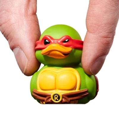 Image of TUBBZ Mini Raphael Collectible Vinyl Rubber Duck Figure Official TMNT Merchandise Action TV, Movies &amp; Video Games