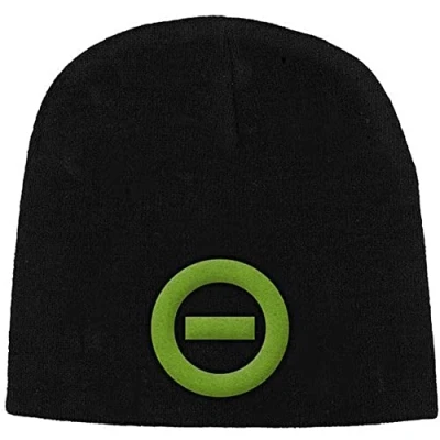 Image of Razamataz Type O Negative &#039;Negative Symbol&#039; Beanie Hat Black