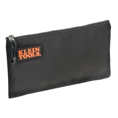 Image of Klein Tools 5139B Zipper Bag, Cordura Nylon Tool Pouch with Heavy Duty Close, 12 1/2 Inch, Black