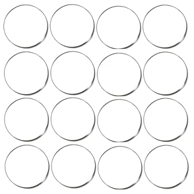 Image of SyiXute 16 Pcs Clear Acrylic Sheets,0.08 Inch Thick Blanks Circles,4 Inches Round Discs,Transparent Panels for Picture Frame Painting DIY Crafts Display Stand Projects