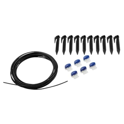 Image of Gardena Repair Kit for Boundary Wires: Wire All Robotic Lawnmowers Including Wire, Couplers and Hooks, Original Accessories, Black/Grey (04059 60)