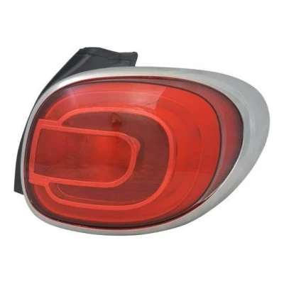Image of 0000051883571, 51883571 Rear light TYC 11 12363 06 2 Right LED without bulb holder, with FIAT: 500L