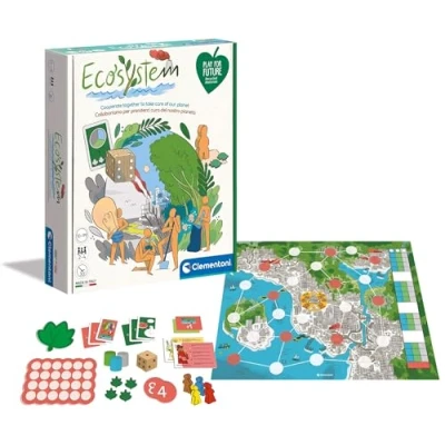 Image of Clementoni 16574 Ecosystem, board games kids For families society gift children 10 years, eco friendly toys Play Future Made in Italy Multicolor