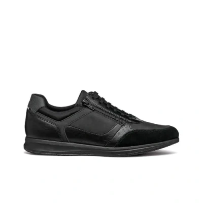 Image of Geox Men&#039;s U Avery A Sneaker, Black, 9 UK