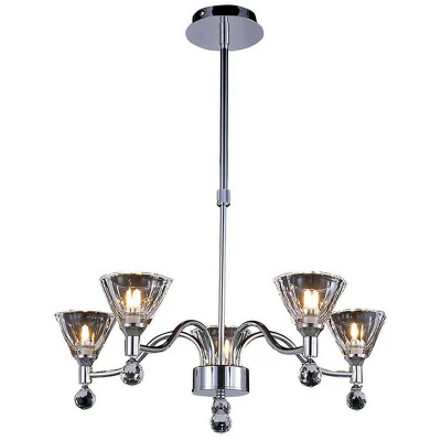 Image of Neptune Pendant Round 5 Light G9 Polished Chrome