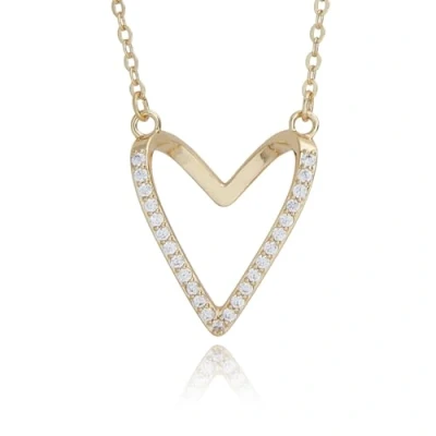 Image of Equilibrium Te Amo Gold Plated 3D Heart Pendant Necklace
