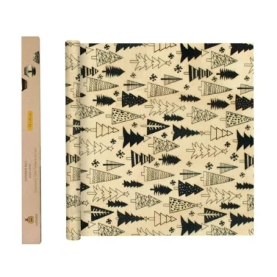 Image of SUPERBEE Beeswax Wrap Roll, Reusable for Food, Bees Paper Wrapping Vegetables, Cheese Paper, Bowl Covers and Sandwich Roll XL Christmas trees