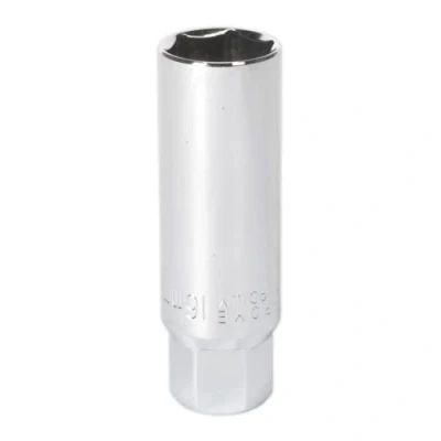 Image of Sealey Spark Plug Socket 16mm 3/8&quot;Sq Drive Thin Wall