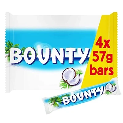 Image of Bounty Coconut Milk Chocolate Bars Bulk Box, for Gift Bag, 48 of 57g