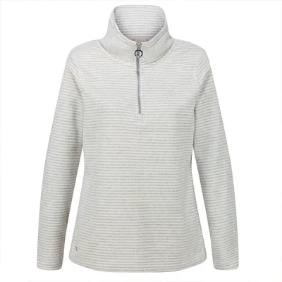 Image of Regatta Light Vanilla Silver Solenne Half Zip Fleece Size 16