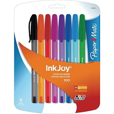 Image of Paper Mate Inkjoy Standard Pens Assorted Colours (Pack of 8)