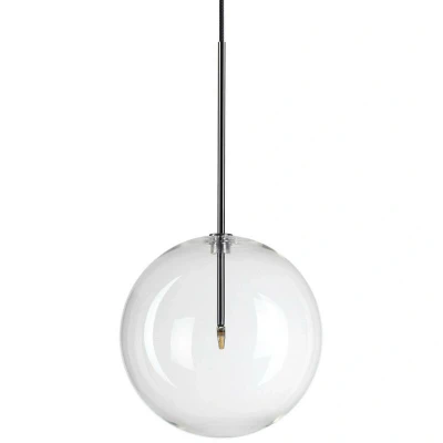 Image of EQUINOXE 25cm Globe Pendant Ceiling Light Chrome