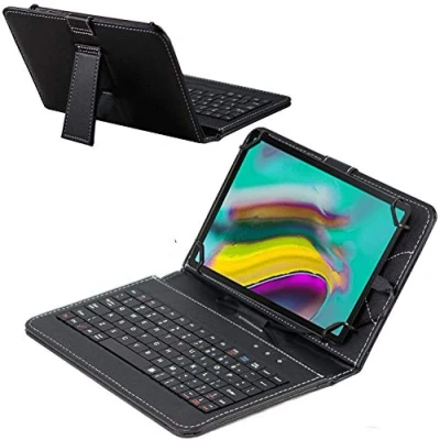 Image of Navitech Black Keyboard Case Compatible with PRITOM 10 inch Android Tablet