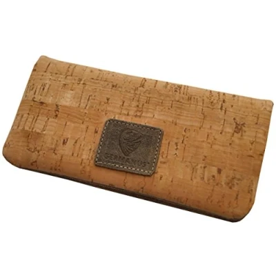 Image of GERMANUS Cork Tobacco Pouch, Handmade in EU, Genuine Cork, Magnetic Closure, Brown