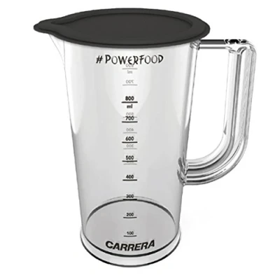 Image of Carrera Measuring Cup No 554 with Lid Lockable for Hand Blender Plastic (BPA), 800 ml