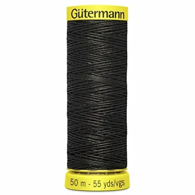 Image of Gutermann Linen Thread: 50m: Col. Black