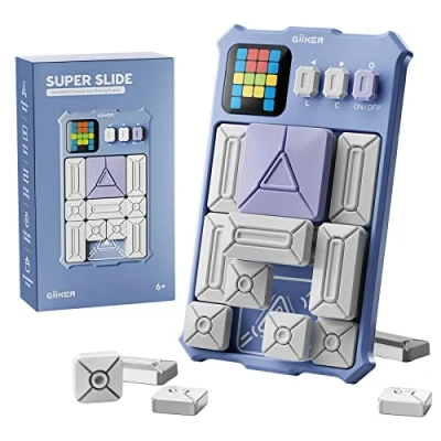 Image of GiiKER Super Slide Puzzle Games, Original 500+ Challenges Brain Teaser Puzzle, Toys for Kids Teens, Travel Games Birthday Gifts Easter Basket Stuffers Boys Girls, Activities Road Trips