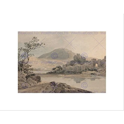 Image of Wee Blue Coo Thomas Girtin British Conway Castle North Wales Wall Art Print