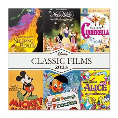 Image of Grupo Erik CP23006 Wall Calendar 2023, 12 Month Planner, Disney Classic Films