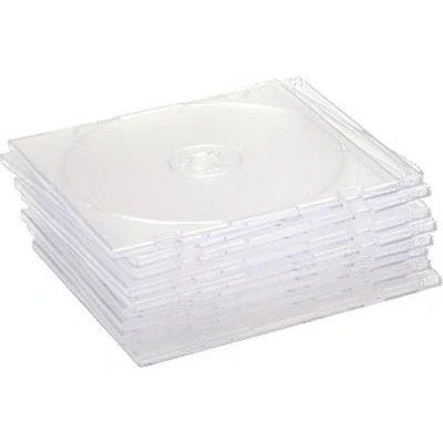 Image of Compucessory CD Case Slimline Jewel for 1 Disk W125xD5xH124mm Clear Ref CCS907948 [Pack of 10]