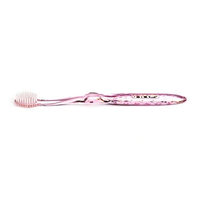 Image of Nano b Antibacterial Toothbrush with Silver Bristles and Pink Handle