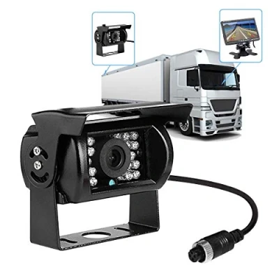 Image of MASO Truck Rearview Backup Cameras with 10M Cable, Waterproof 18 IR LEDs 170 Degree 4 Pins High Definition CCD Vehicle Reversing Camera for Heavy Duty Car Van Trailer Bus Caravans