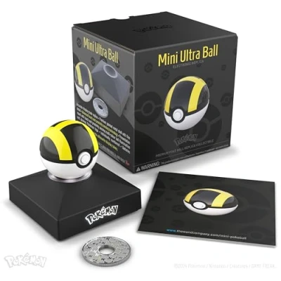 Image of The Wand Company Pokémon Trainer Mini Poké Ball authentic replica (Mini Ultra Ball)