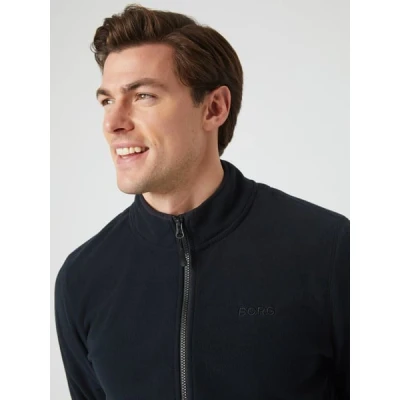 Image of Björn Borg FULL ZIP Fleece jacket, Men&#039;s, Size: Large, Black beauty