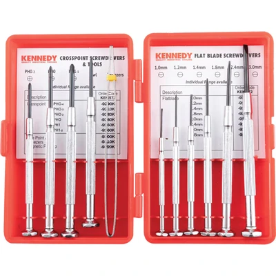 Image of 11 Piece Precision Screwdriver &amp; Tool Set Kennedy