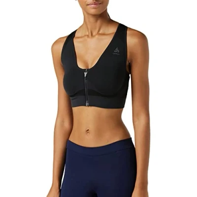 Image of ODLO High support sports bra, Women&#039;s, Size: Large, Black