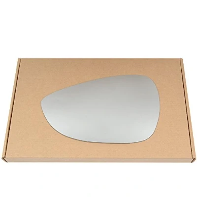 Image of Less4spares Wing Mirror Glass Left Compatible with Ford Fiesta 2008 2017 STICK ON Passenger Near Side Convex
