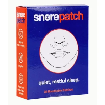 Image of SnorePatch Snore Patch Reduce or Stop Snoring Anti Sleep Advanced Gentle Mouth Tape to Mute for Better Nose Breathing Improved Night time Sleeping and Relief