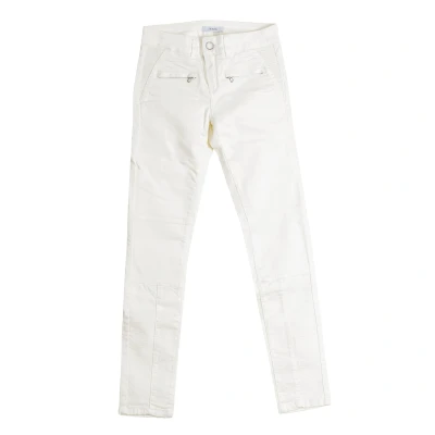 Image of Zapa Womens Long trousers with straight cut hems AJEA07 A351 woman White Cotton Size EU 24