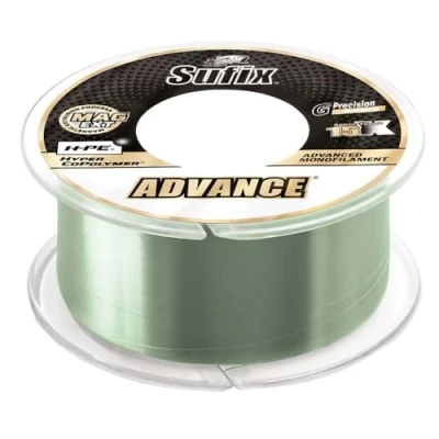 Image of Sufix, Advance Monofilament Line, 20 lbs Tested, .018&quot; Diameter, 330 Yards, Low Vis Green