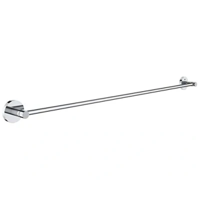 Image of GROHE Essentials Towel Rail (800mm) German Engineered, Metal with Chrome Finish and Concealed Fastening 40386001