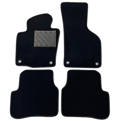 Image of VW Passat B6 2005 2010 B7 2014 Tailored Non Slip PVC Heel Pad Anchor Fixing