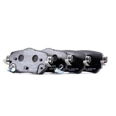 Image of 440603981R, 440605889R, 440606446R Brake pad set BOSCH 0 986 494 816 Low Metallic with acoustic wear warning NISSAN: Qashqai 2, X Trail, Leaf II