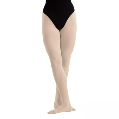 Image of 2 Pairs Silky Childrens Girls Full Foot Dance Ballet Tights White Pink Age 7 9