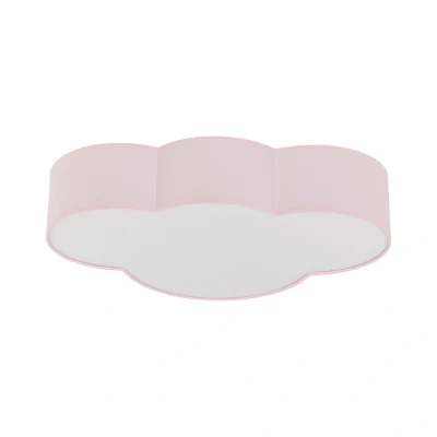 Image of TK Lighting Cloud ceiling light, pink, length 63 cm, plastic