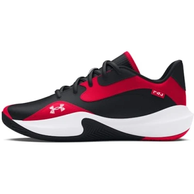 Image of Under Armour Unisex Adult Lockdown 7 Low Sneaker, (600) Red/Black/White, 9 UK