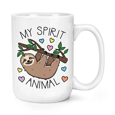 Image of My Spirit Animal Sloth 15oz Large Mug Cup