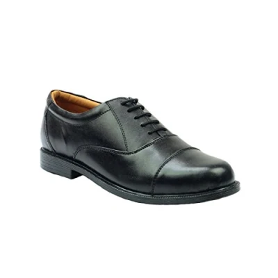 Image of Amblers London Leather Oxford Mens Shoes Black Size UK 9