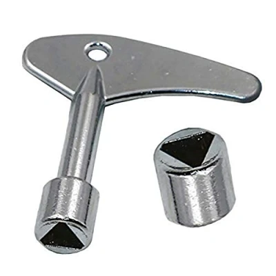 Image of TOOLSTAR Triangle Socket, 9mm/ 0.35&quot; Key Switch Wrench Gas Electric Elevator Emergency Lift Door Triangular Lock Keys (2 PCS)
