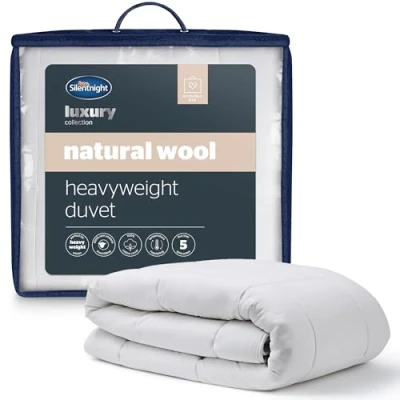 Image of Silentnight Luxury Natural Temperature Regulating Wool Duvet Heavyweight Double