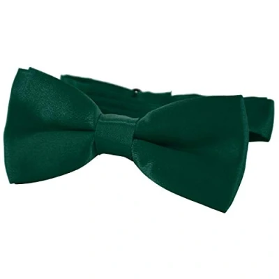 Image of DonDon comfortable Boys bow tie pre tied with adjustable length silk look for children Brown